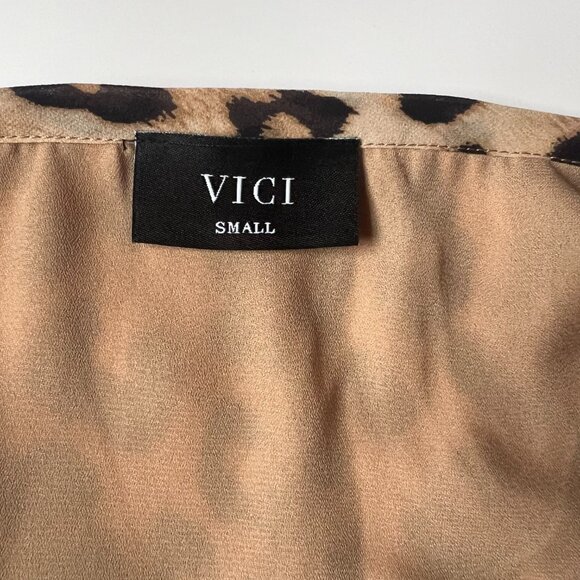 VICI Animal Print Ruffle Hem Mini Skirt – Size Small - Picture 7 of 7